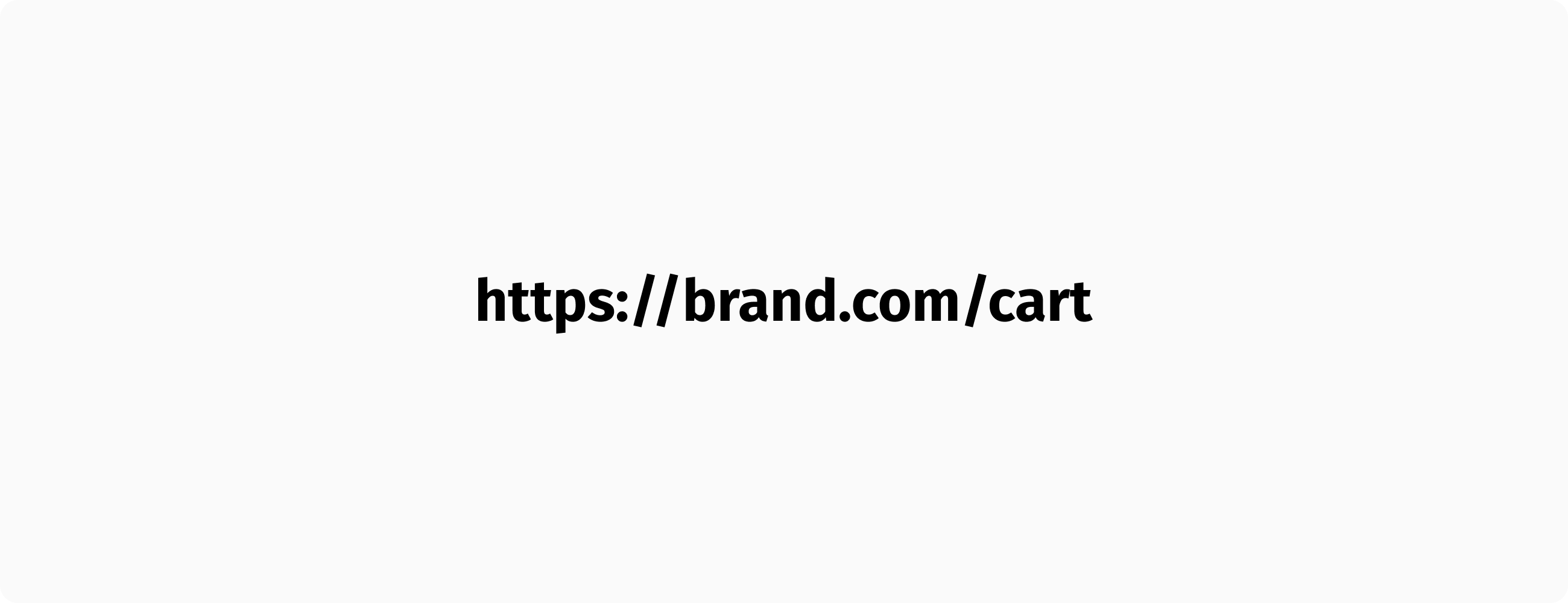 A stateful cart URL